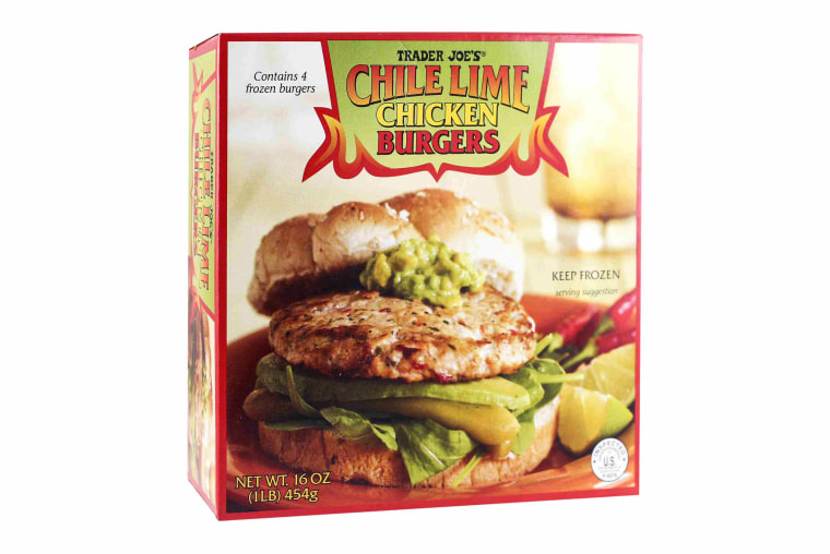 Trader Joe's Chile Lime Chicken Burgers