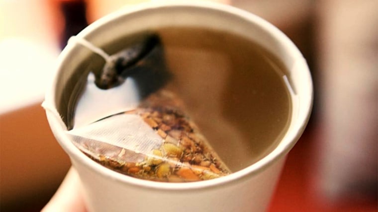 starbucks1/2 steamed lemonade + 1/2 hot water + #JadeCitrusMint green tea + #PeachTranquility herbal tea + honey. Combine. Sip.
