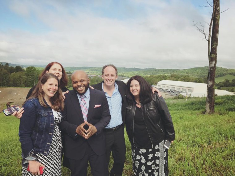 Image: Jimmy Dennis and his core legal team right after he was released