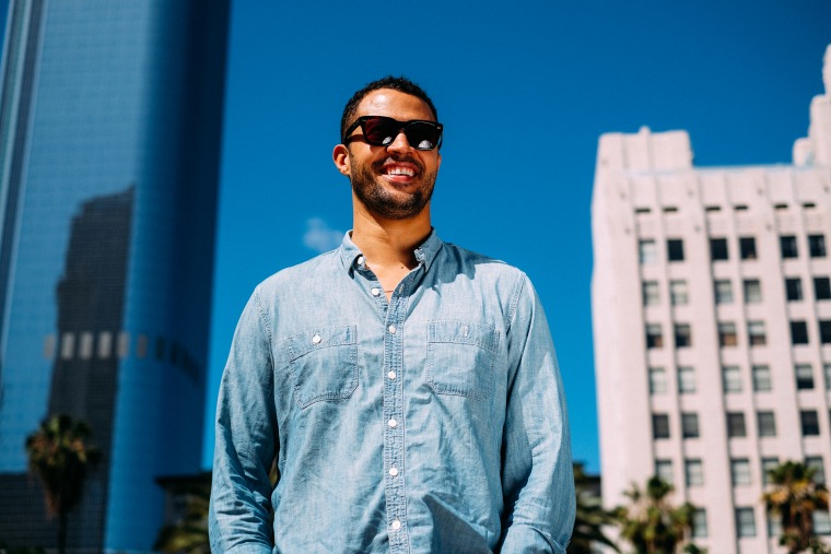 TV writer and former journalist Cord Jefferson photographed in downtown Los Angeles, May 14, 2017.