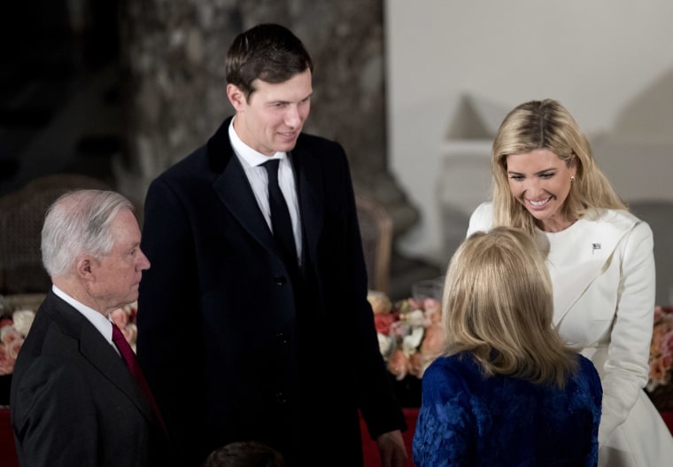 Image: Jeff Sessions, Jared Kushner and Ivanka Trump