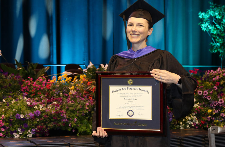 Mom finishes her undergrad in nursing.