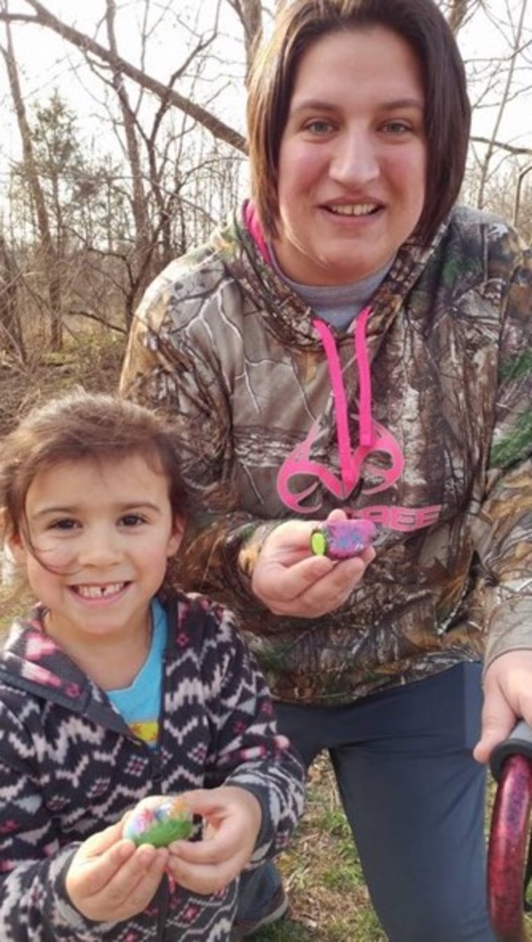 Sarah Gonzales with daughter, Vanessa, 4.