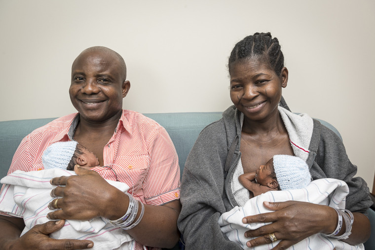 Ajibola Taiwo of Western Nigeria gives birth to sextuplets at VCU Medical Center in Virginia.