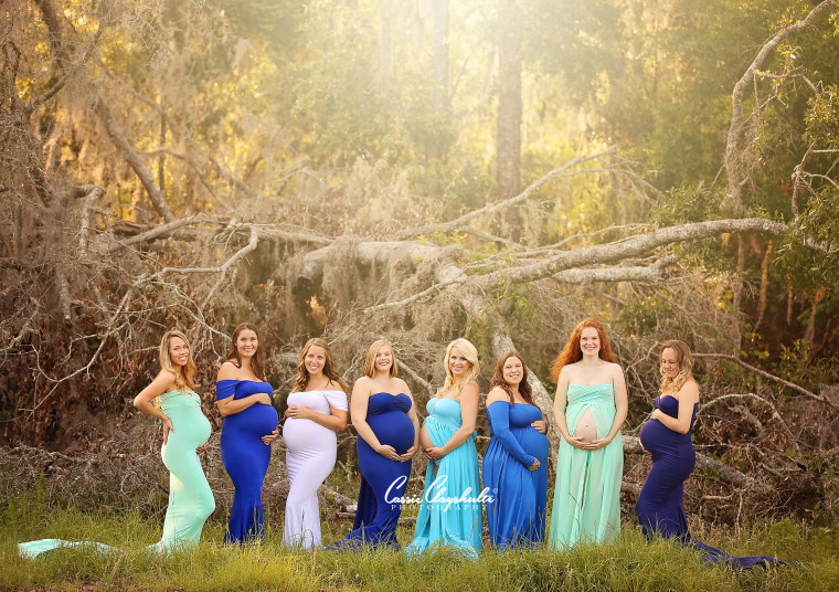 A fallen tree in Bluffton, South Carolina – the victim of Hurricane Matthew – served as a backdrop for photographer Cassie Clayshulte's work featuring mothers who conceived during the epic storm.