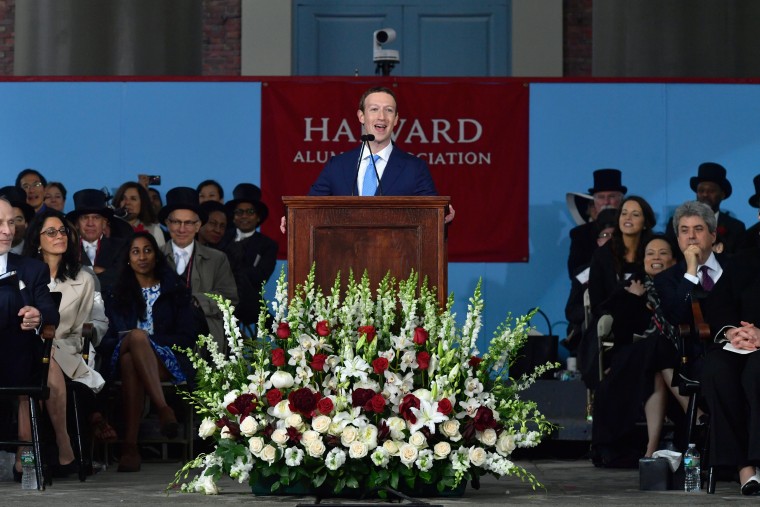 Image: E Facebook Founder Mark Zuckerberg Delivers Commencement Address At Harvard