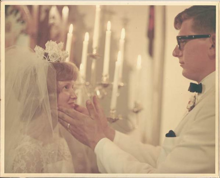 This photo from the June 3, 1967, wedding of Mike and Carol Anderson is a treasured photo from the day.