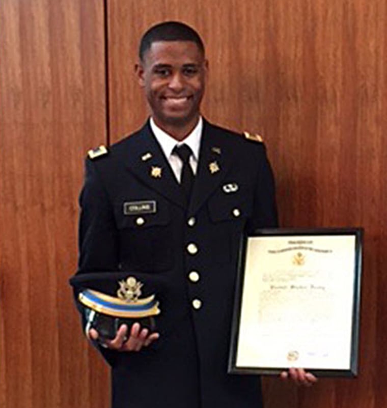 Richard Collins, 23, was a senior at Bowie State University and was set to graduate on Tuesday. He was recently commissioned as a second lieutenant in the U.S. Army.