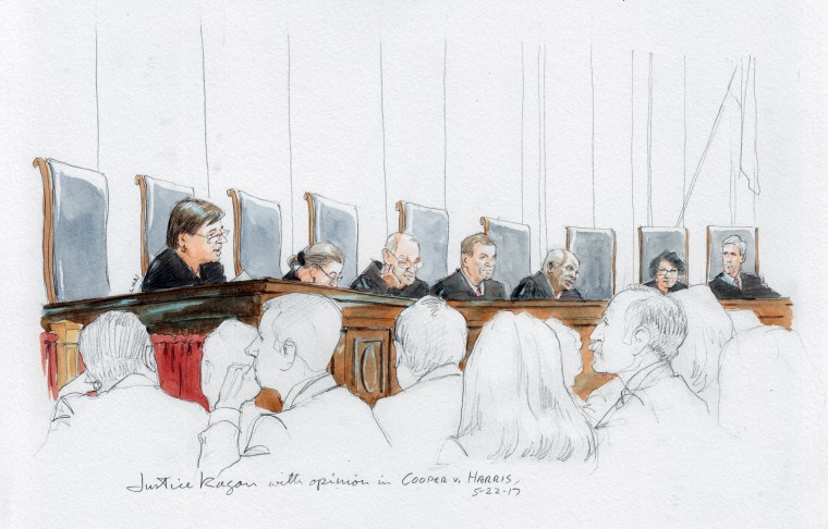 Image: Justice Kagan with opinion in North Carolina redistricting case