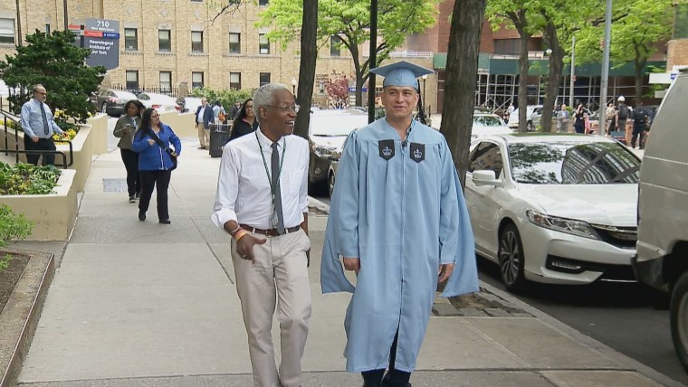 Richard Gammara with his mentor Professor Richard Fullilove.