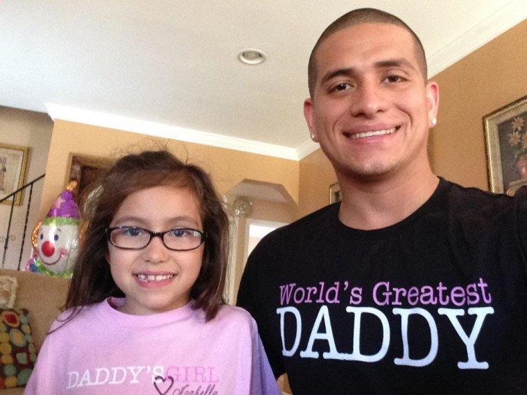 Richard Gamarra and his daughter Izabella.