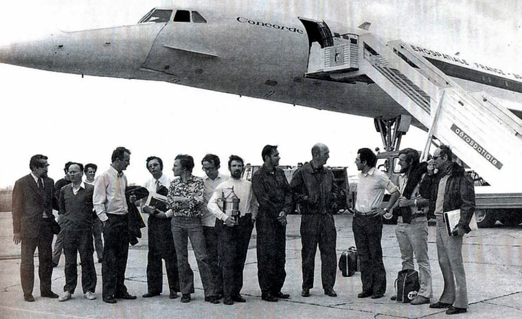 The Concorde eclipse team in 1973