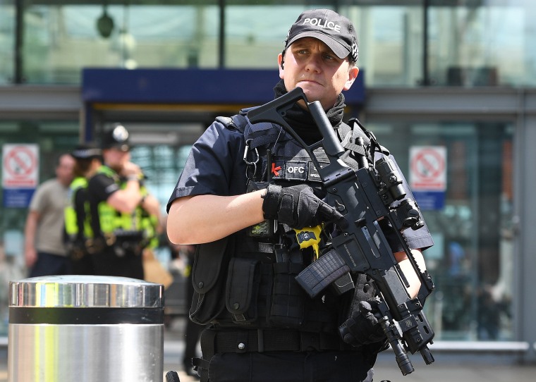 Image: The Manchester bomb was aimed at a soft target, hitting crowds as they left a concert