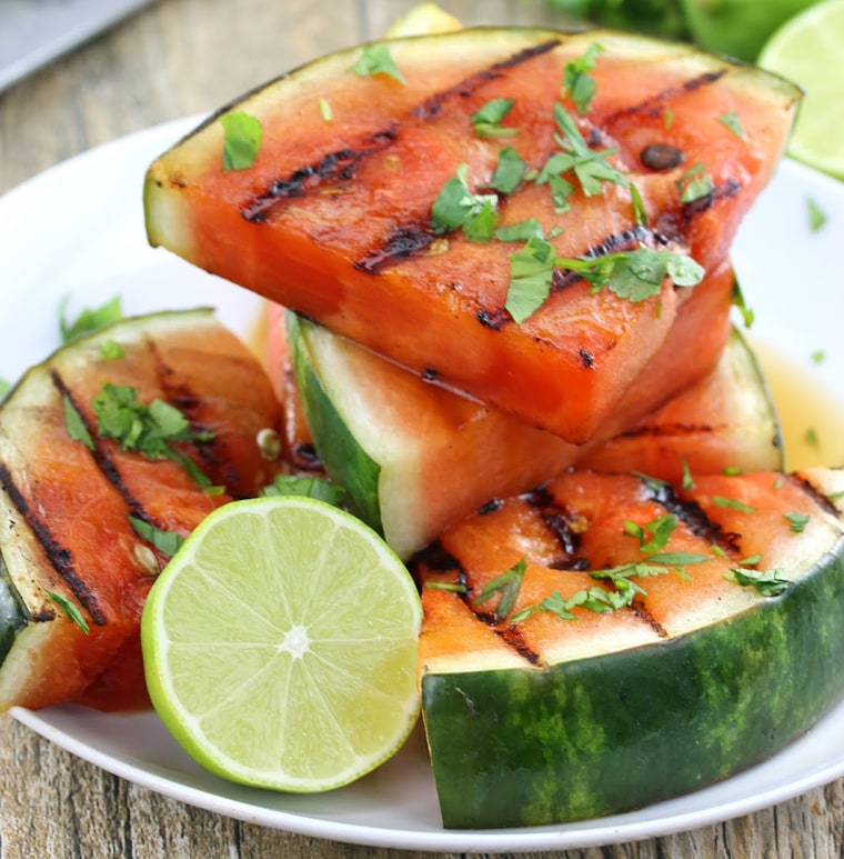 Cilantro-Lime Grilled Watermelon