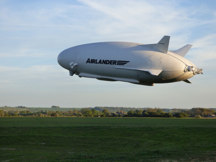 At a mammoth 302 feet (92 meters) long, the blimp-like Airlander 10 is the largest aircraft currently flying.