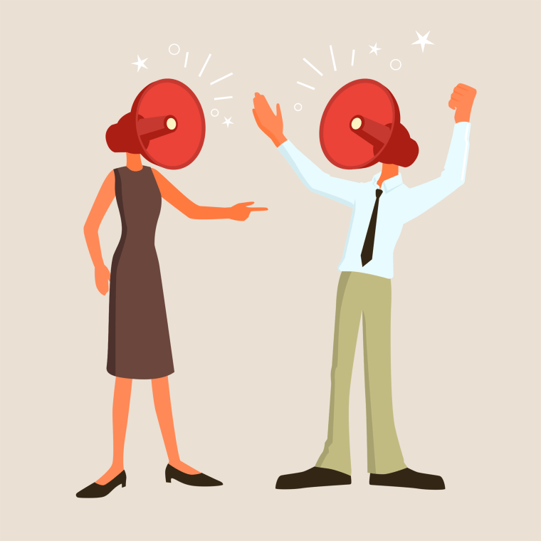 Image: Illustration of a man and woman arguing