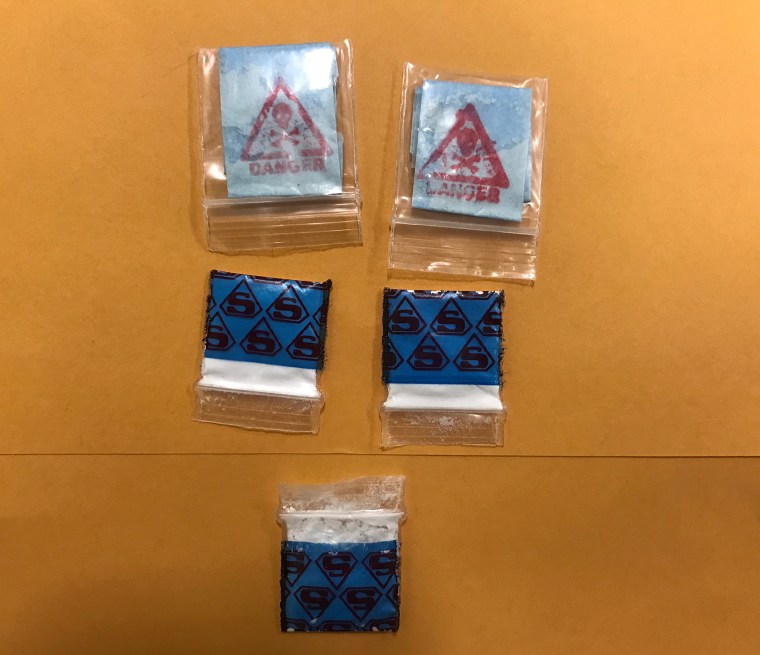 Image: packets of heroin