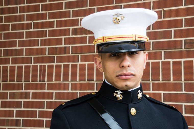 Newly Commissioned U.S Marines 2nd Lt. Kevin Franqui, May 2017.