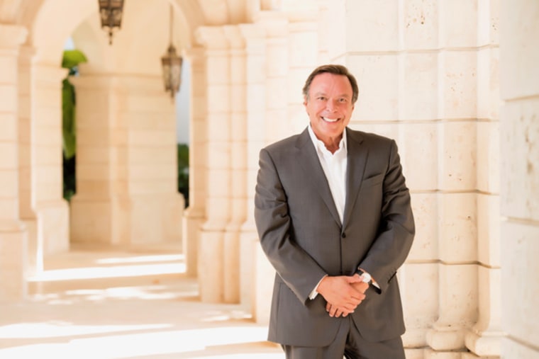 Mike Fernandez in his home in Miami. 