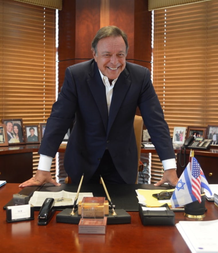 Mike Fernandez at his office in Miami.