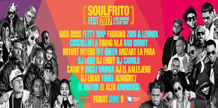 Flyer for Soulfrito concert in New York.