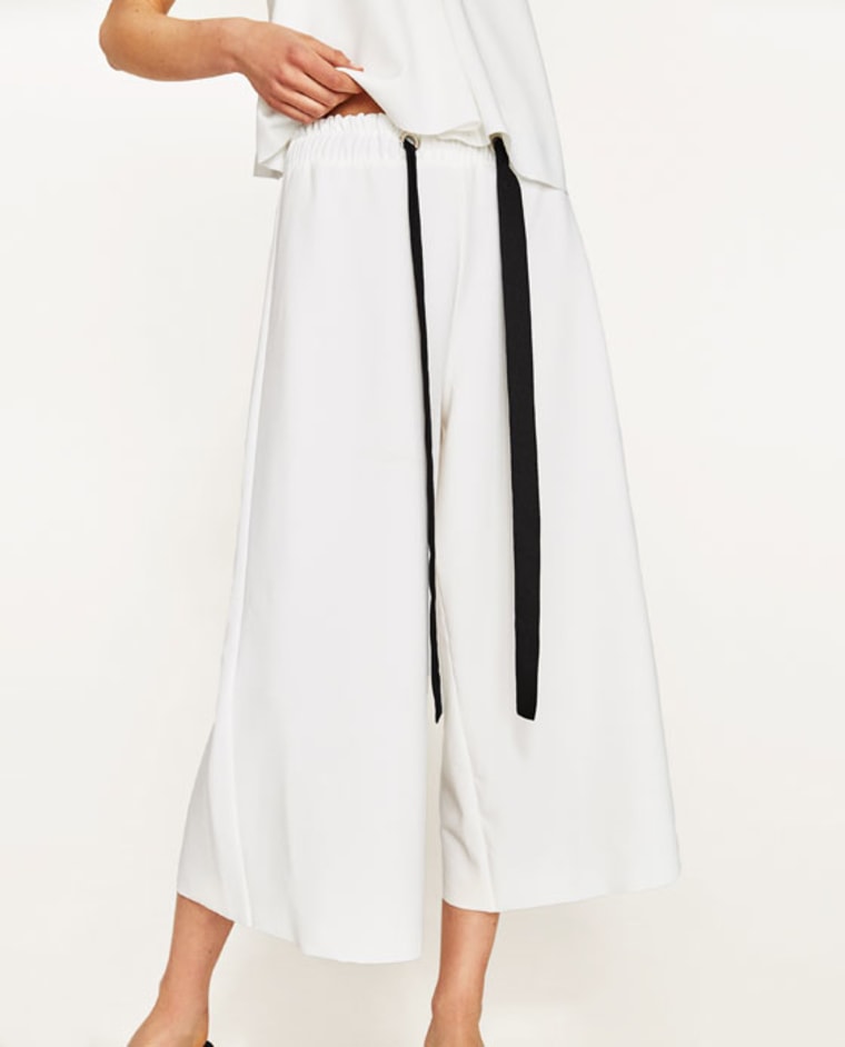 Culottes With Contrasting Bow