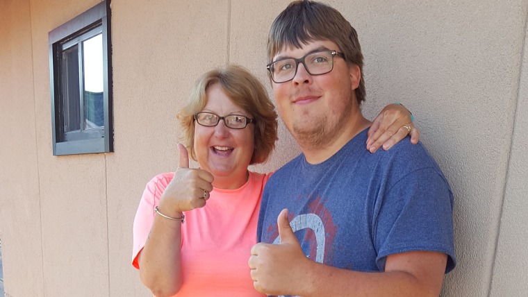 Wendy Thomas and her son Griffin