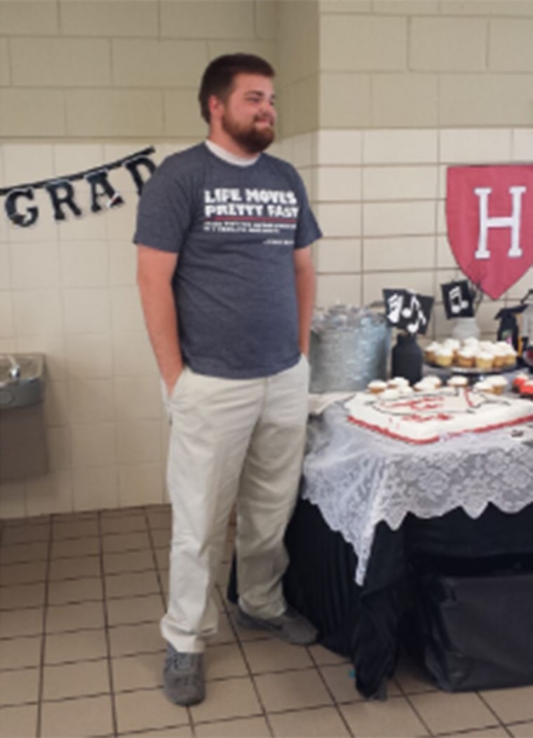Teachers in the Enterprise School District supported Hunter Mollett when they learned he was homeless. His middle school teachers organized a graduation party for him after they learned he was accepted to Harvard.