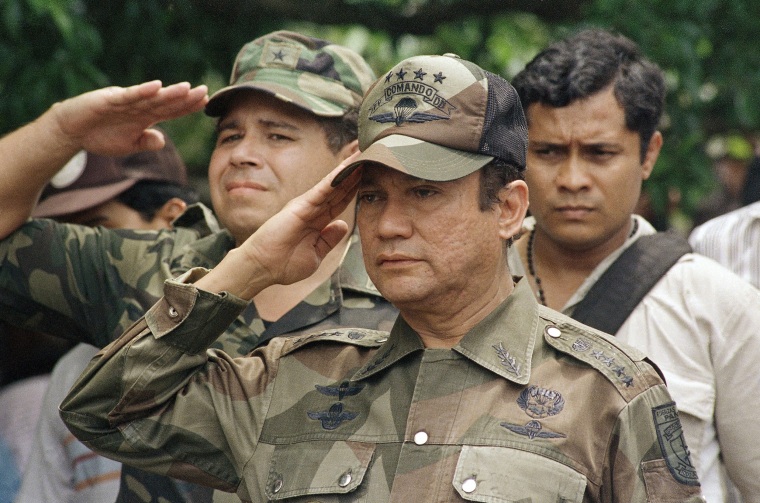 Image: General Manuel Antonio Noriega marks the 85th anniversary of the death Victoriano Lorenzo