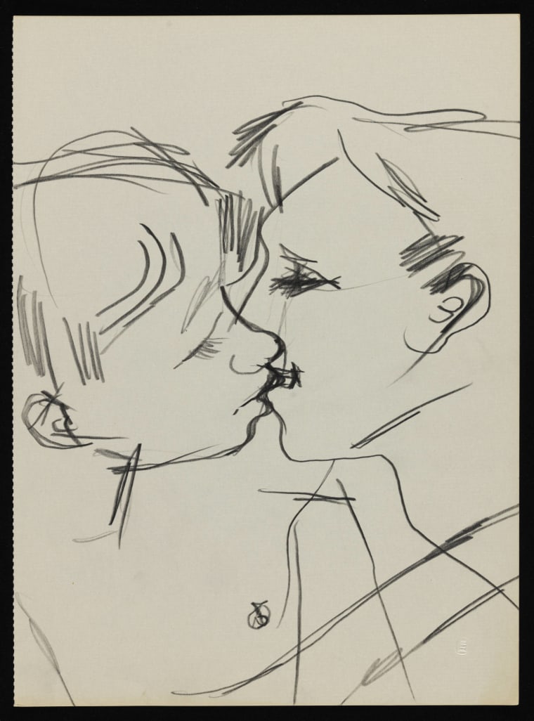 "Out" by Keith Vaughan (1958-73) is on display at Tate Britain in London as part of its "Queer British Art 1861-1967" exhibit.