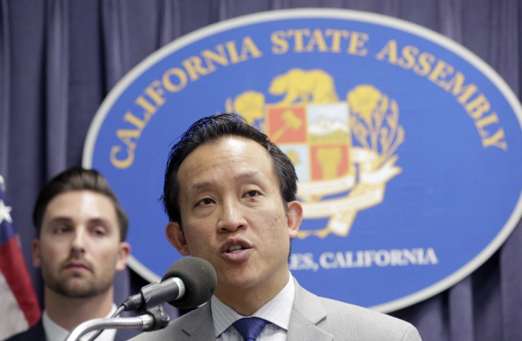 Image: Assemblyman David Chiu  speaks in Los Angeles