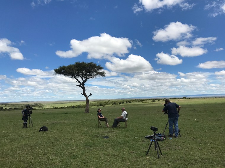 The scene of our interview with Faye Cuevas in Maasai Mara, Kenya.
