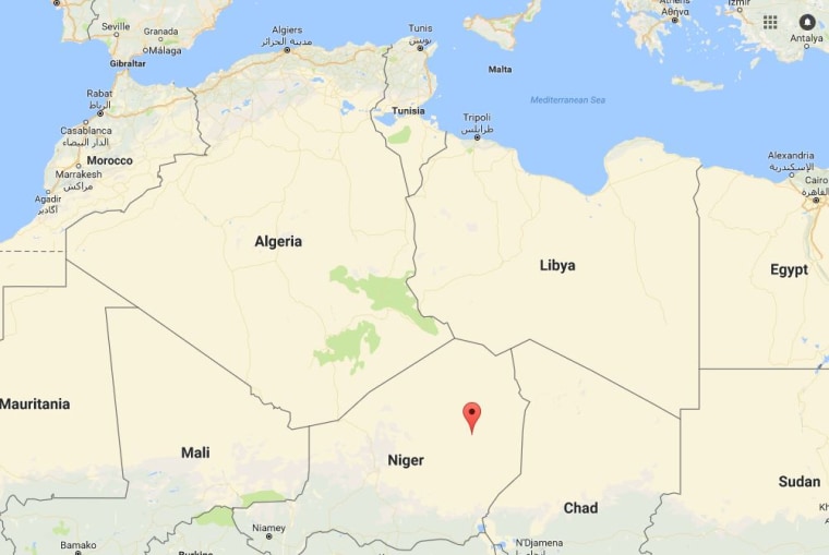 Image: Map showing Bilma, Niger