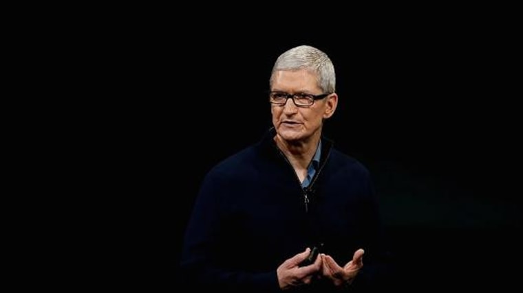 Apple CEO Tim Cook speaks during a product launch event on October 27, 2016, in Cupertino, California.