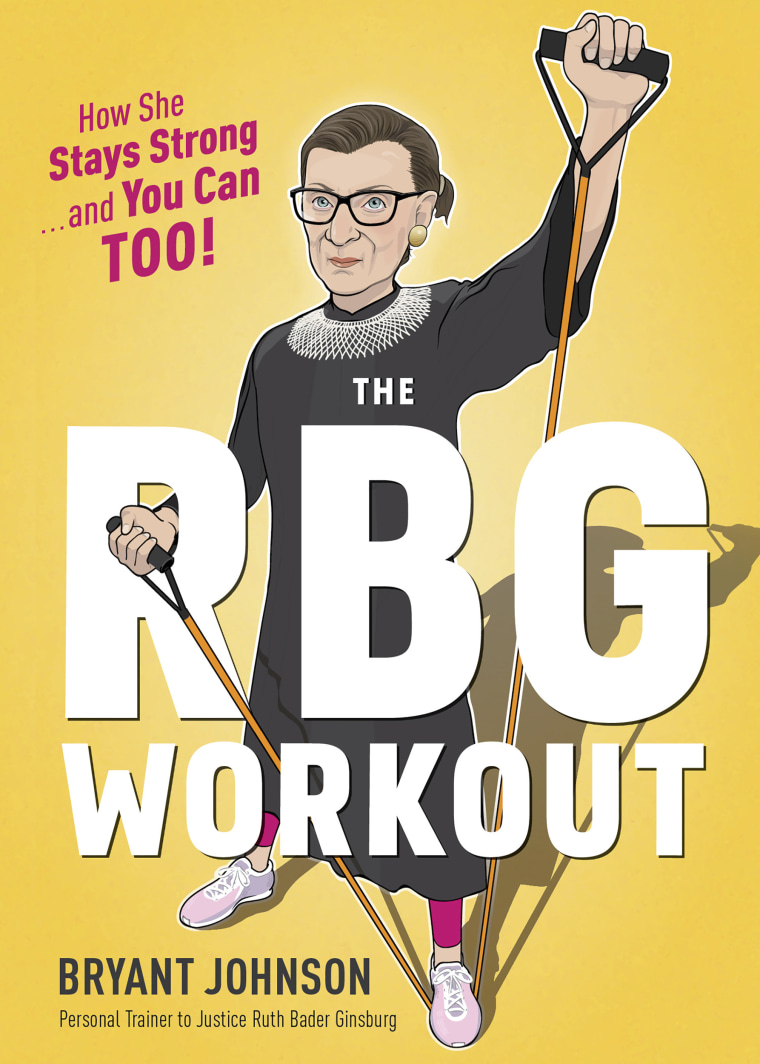 Image: the cover of a workout book co-authored by Supreme Court Justice Ruth Bader Ginsburg's long-time trainer Bryant Johnson