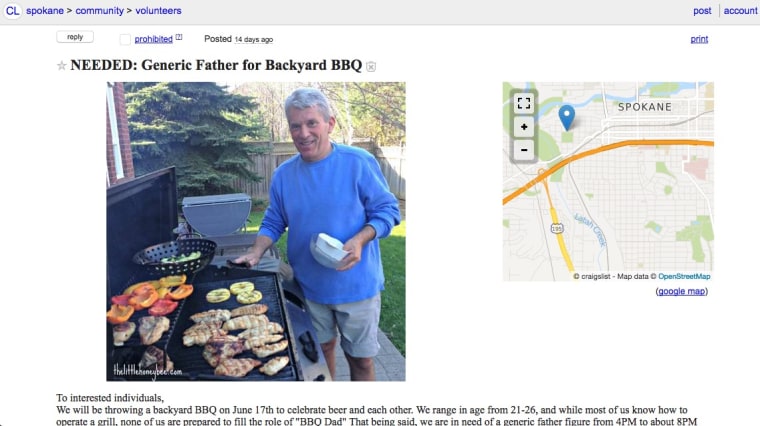 Bill Murray Craigslist ad for Father's Day weekend barbecue
