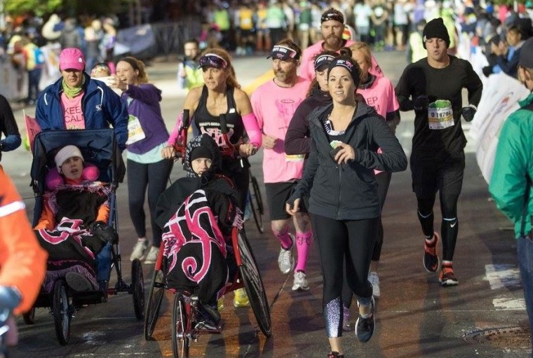 Beth and Liza James in their most recent endurance event, the 2017 Raleigh Half Ironman.