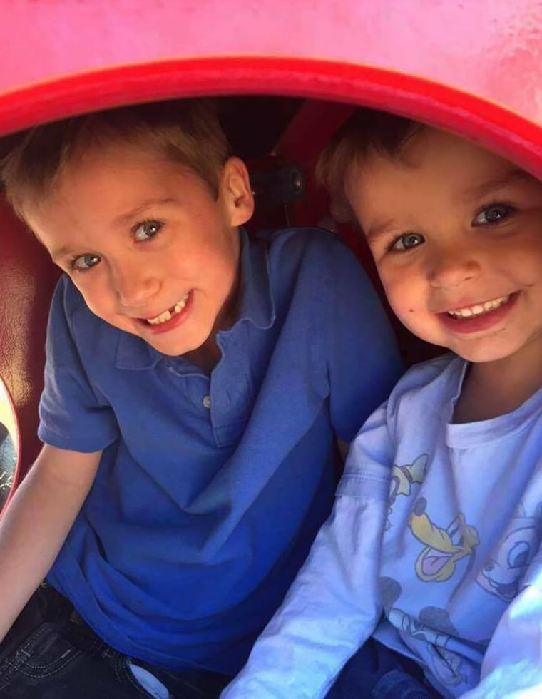 Dana Gumm's sons, Ethan, 8, and Davis, 4.