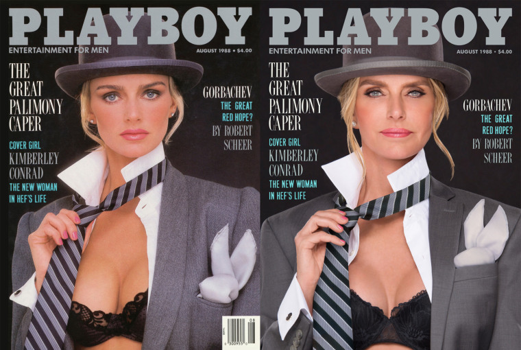 Kimberly Conrad Hefner, who was on the August 1988 cover