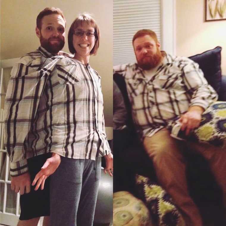 Dad loses 175 pounds