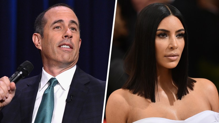 Jerry Seinfeld and Kim Kardashian