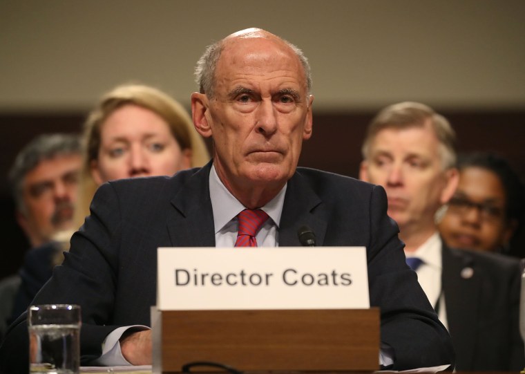 Image: Director Of Nat'l Intelligence Daniel Coats Testifies To Senate Armed Services Committee On Worldwide Threats