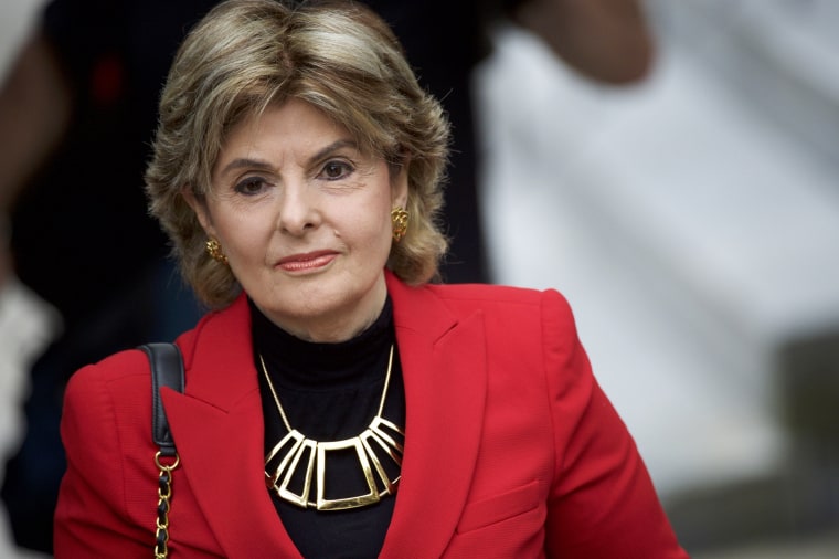 Image: Gloria Allred arrives at the Montgomery County Courthouse