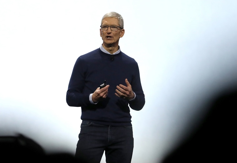 Image: Apple CEO Tim Cook delivers the opening keynote address the 2017 Apple Worldwide Developer Conference (WWDC) at the San Jose Convention Center on June 5, 2017 in San Jose, California.