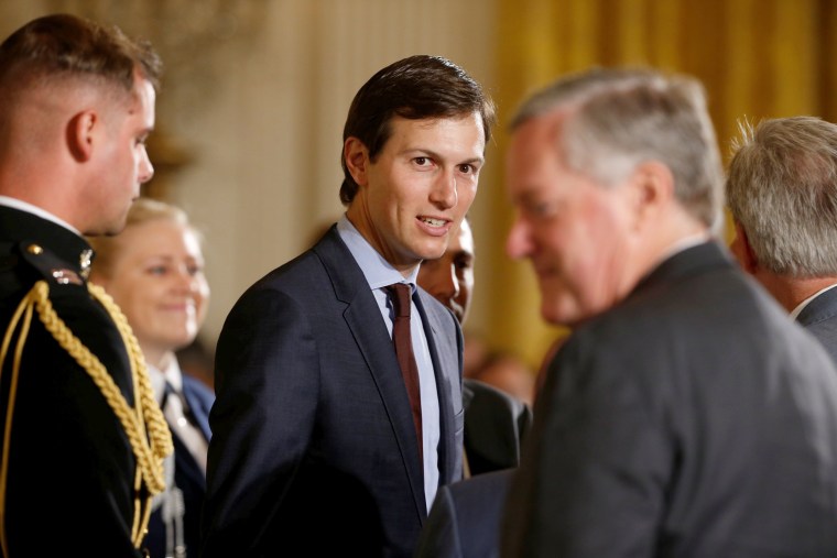 Image: White House Senior Adviser Jared Kushner arrives for President Donald Trump's announcement on an air traffic control initiative at the White House in Washington, June 5, 2017.