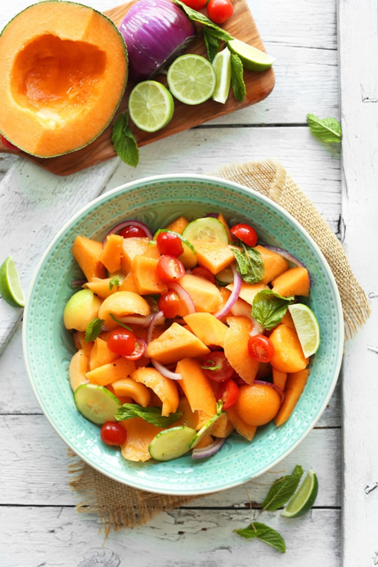 Image: Summer tomato and cantaloupe salad