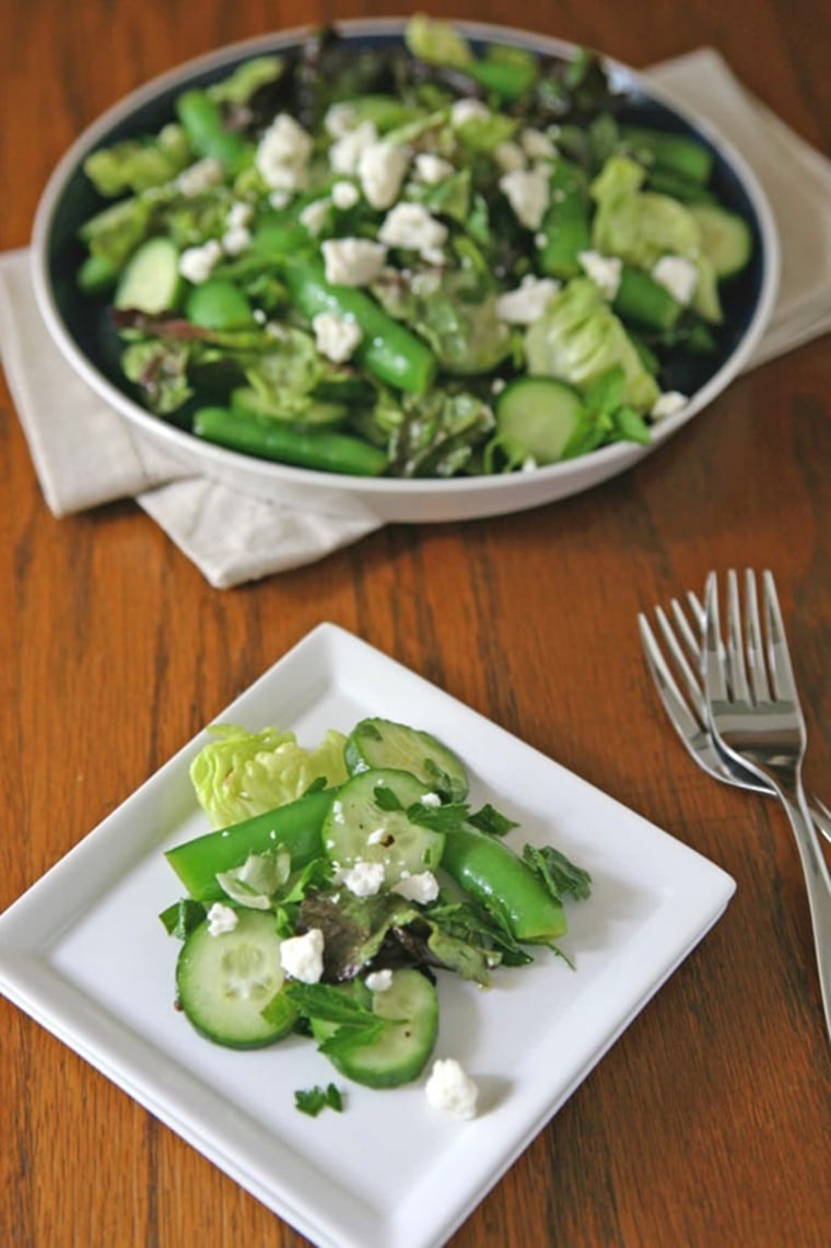 Image: Snap pea and cucumber salad