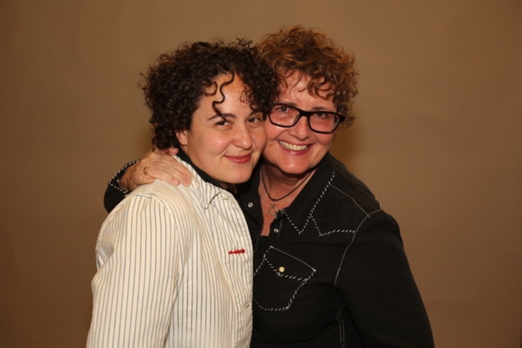 Fran Dunaway and her wife, Naomi Gonzalez