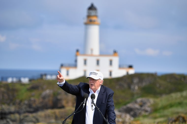 Image: Donald Trump at the Trump Turnberry in 2016
