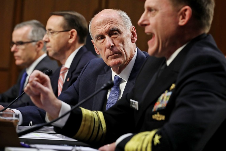 Image: Director Of National Intelligence Daniel Coats, And Intel Chiefs Testify To Senate Intel Committee On FISA